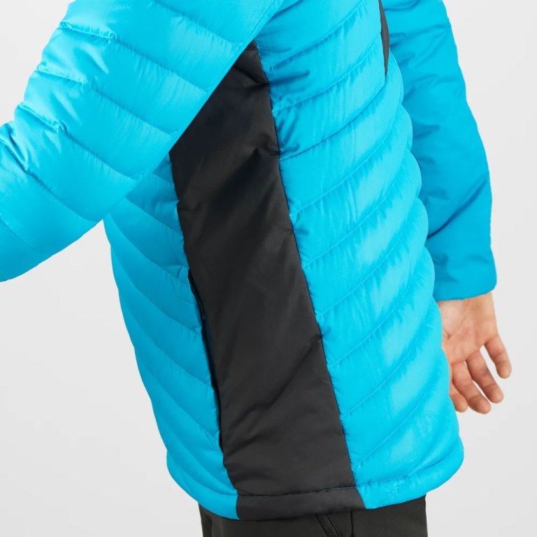 Turquoise Salomon Essential Xwarm Down Men's Insulated Jackets | IE LA8095